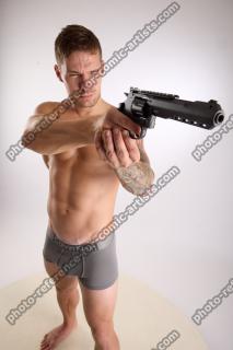 Piero Pose With Revolver